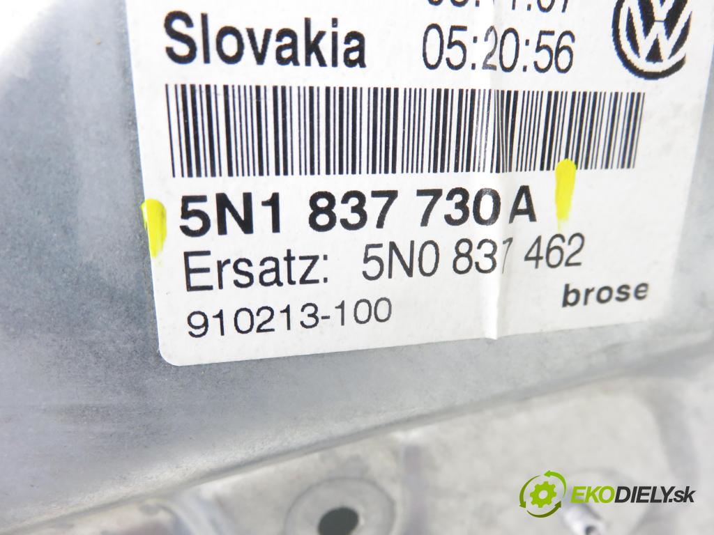 VW TIGUAN (5N_) SUV 2007 110,00 1.4 TSI 4motion - BWK 1390,00 Mechanizmus okien 5N0959702A ; 5N1837730A ; 1K0959792K
