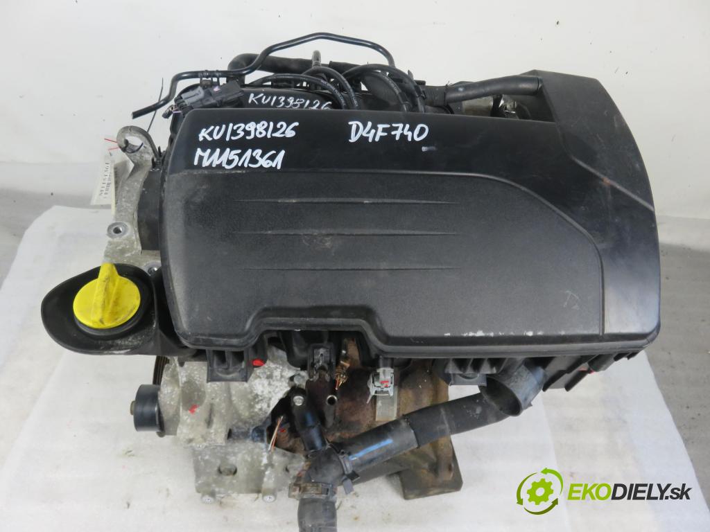 RENAULT CLIO III (BR0/1, CR0/1) HB 2005 55,00 1.2 16V (BR02, BR0J, BR11, CR02, CR0J, CR11) - D4F 1149,00 motor BENZÍN D4F 740