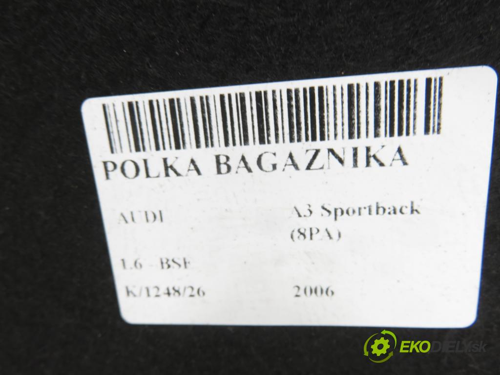 AUDI A3 Sportback (8PA) HB 2006 75,00 1.6 - BSE 1595,00 POLKA: kufr