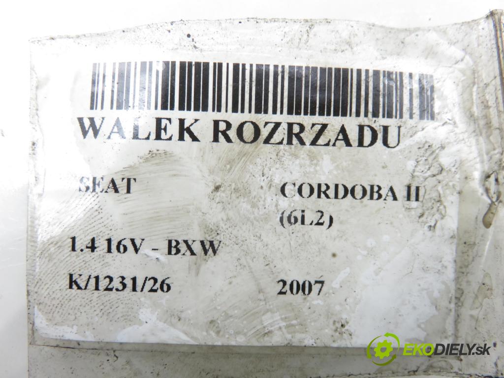 SEAT CORDOBA (6L2) SEDAN 2007 63,00 1.4 16V - BXW 1390,00 VÁLEČEK VAČKOVÁ HŘÍDEL: 036103475BN ; 36CG ; 36AA