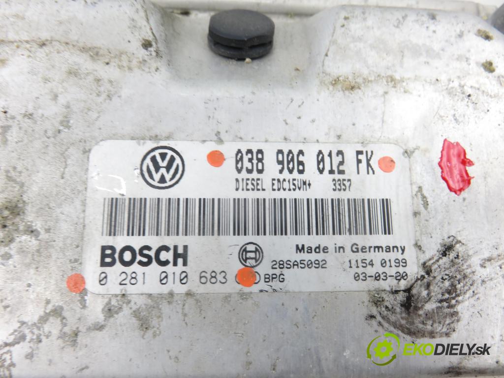 SEAT LEON (1M1) HB 2003 81,00 1.9 TDI - ASV 1896,00 Riadiaca jednotka Motor 038906012FK ; 0281010683