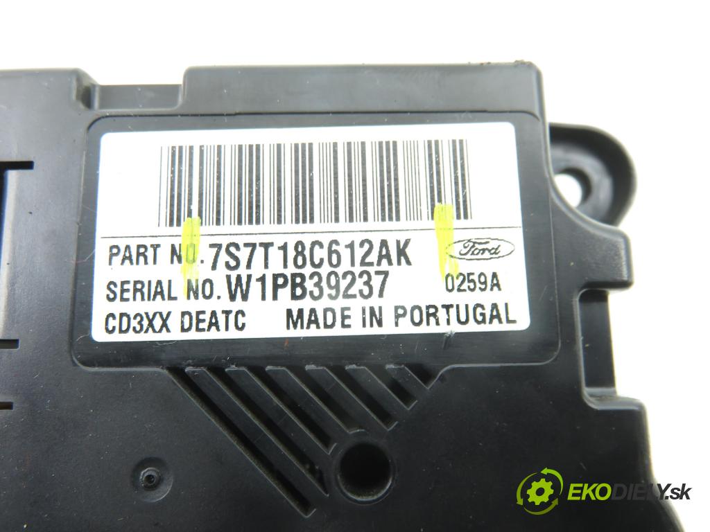 FORD MONDEO IV Turnier (BA7) KOMBI 2009 103,00 2.0 TDCi - QXBA 1997,00 Panel topení KLIMATRONIK 7S7T18C612AK
