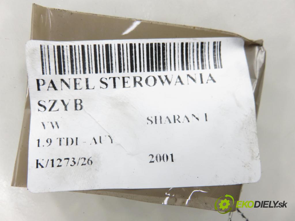 VW SHARAN (7M8, 7M9, 7M6) MINIVAN 2001 85,00 1.9 TDI - AUY 1896,00 Panel ovládaní oken 7M6959857A ; YM2114A132HAW