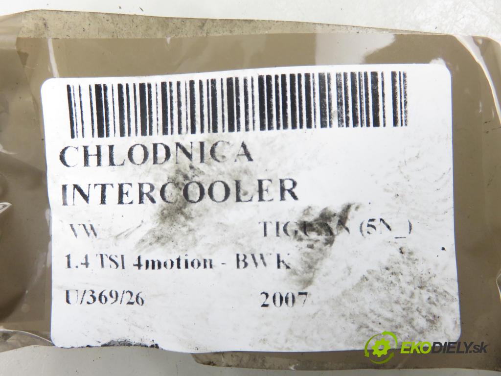 VW TIGUAN (5N_) SUV 2007 110,00 1.4 TSI 4motion - BWK 1390,00 chladič intercooler 3C0145805P