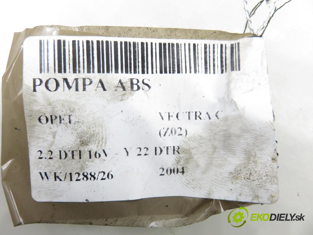 OPEL VECTRA C (Z02) LIFTBACK 2004 92,00 2.2 DTI 16V - Y 22 DTR 2172,00 Pumpa ABS 54084711A ; 13663913 ; 13136694 (Pumpa ABS)