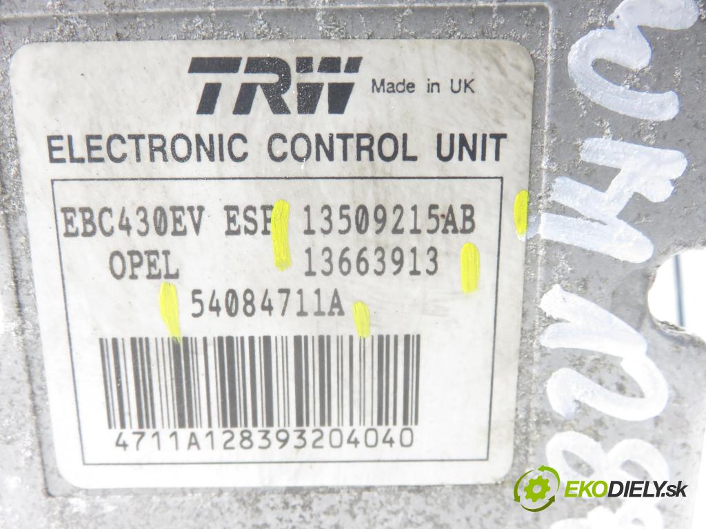 OPEL VECTRA C (Z02) LIFTBACK 2004 92,00 2.2 DTI 16V - Y 22 DTR 2172,00 Pumpa ABS 54084711A ; 13663913 ; 13136694 (Pumpa ABS)