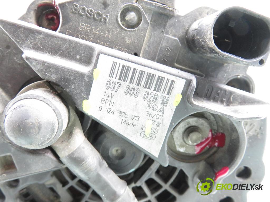 SEAT CORDOBA (6L2) SEDAN 2007 63,00 1.4 16V - BXW 1390,00 Alternátor 037903025M ; 01243254013 (Alternátor)
