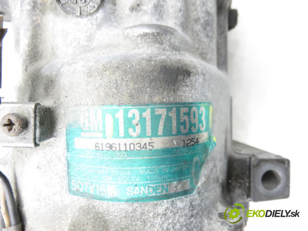 OPEL VECTRA C (Z02) LIFTBACK 2004 92,00 2.2 DTI 16V 125 - Y 22 DTR 2172,00 KOMPRESOR: klimatizace 13171593 (Kompresor klimatizace)