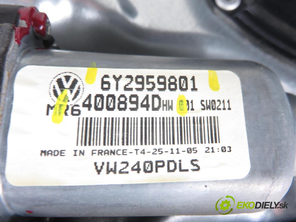 VW POLO (9N_) HB 2006 40,00 1.2 - BMD 1198,00 mechanismus oken PPE 3D 6Y2959801 ; 400894D