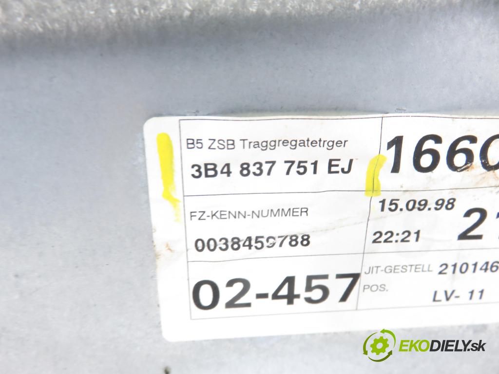 VW PASSAT B5.5 (3B3) SEDAN 2002 74,00 1.9 TDI - AVB 1896,00 mechanismus oken 3B4837751EJ