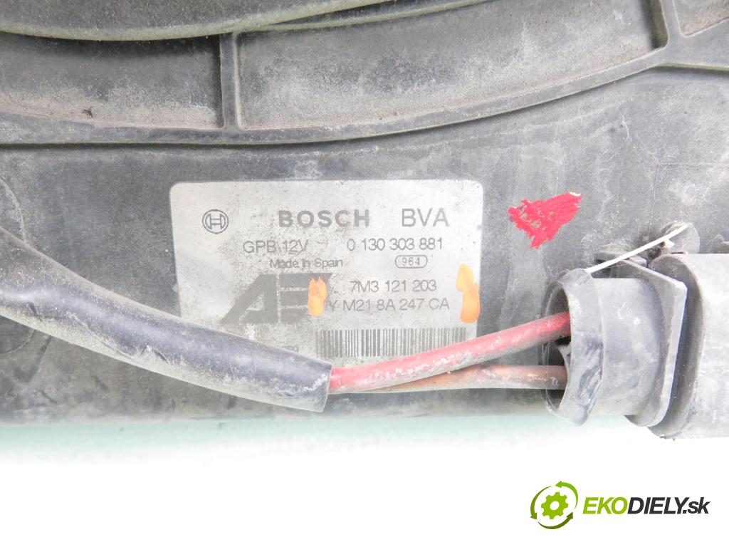 VW SHARAN (7M8, 7M9, 7M6) MINIVAN 2001 85,00 1.9 TDI - AUY 1896,00 ventilátor chladič PODNEBÍ / VODA 7M3121203 ; 0130303878 ; YM218A547CA