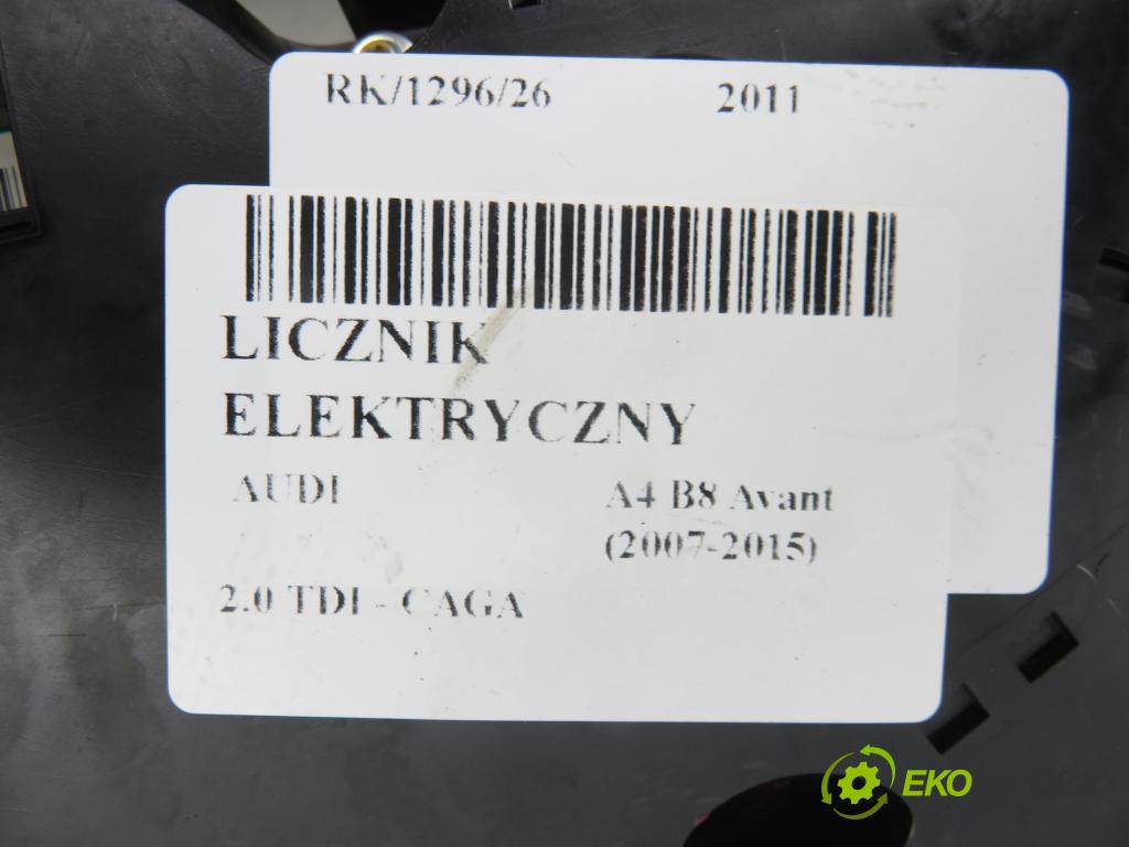 AUDI A4 Avant (8K5, B8) KOMBI 2011 105,00 2.0 TDI - CAGA 1968,00 prístrojovka elektrický 8K0920930N ; 503002371404