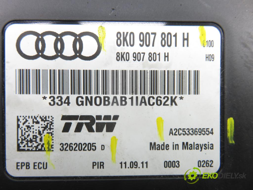 AUDI A4 Avant (8K5, B8) KOMBI 2011 105,00 2.0 TDI - CAGA 1968,00 řídící jednotka brzdy MANUÁL 8K0907801H ; 32620205D ; A2C53369554