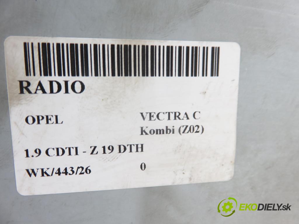 OPEL VECTRA C Kombi (Z02) KOMBI 2004 110,00 1.9 CDTI - Z 19 DTH 1910,00 RADIO CD 13113147AC ; 24461295