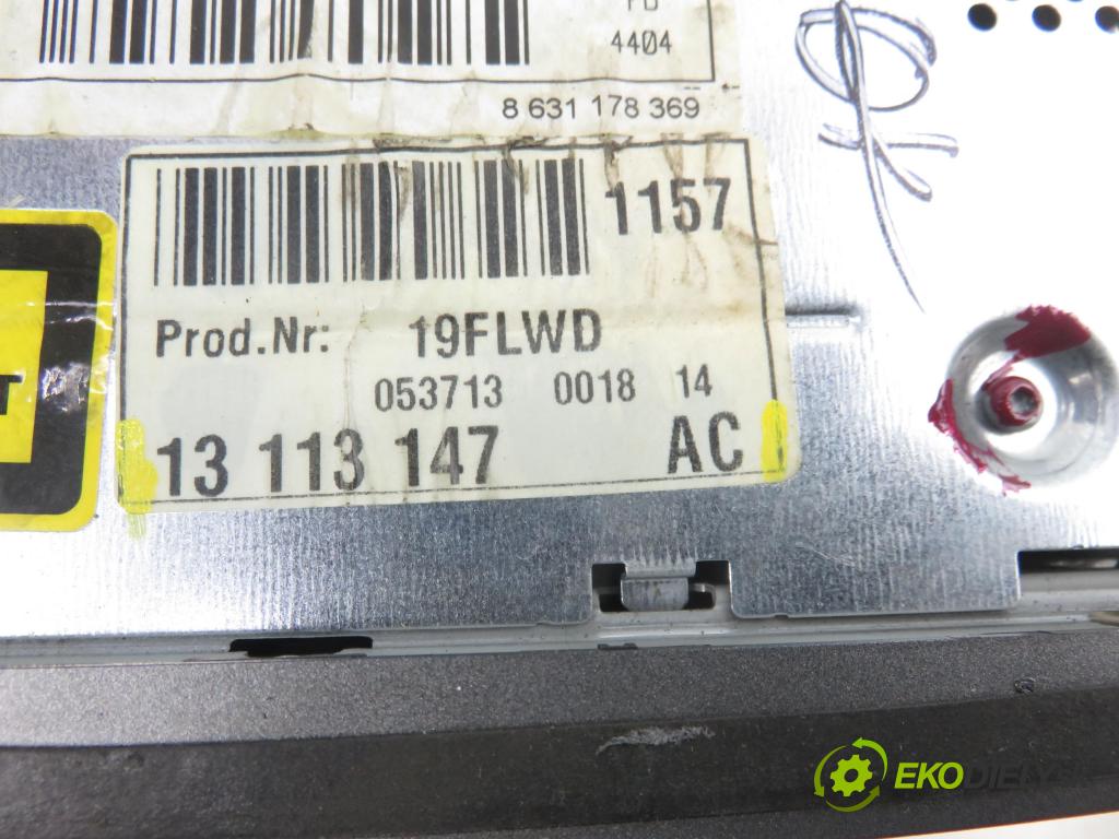 OPEL VECTRA C Kombi (Z02) KOMBI 2004 110,00 1.9 CDTI - Z 19 DTH 1910,00 RADIO CD 13113147AC ; 24461295