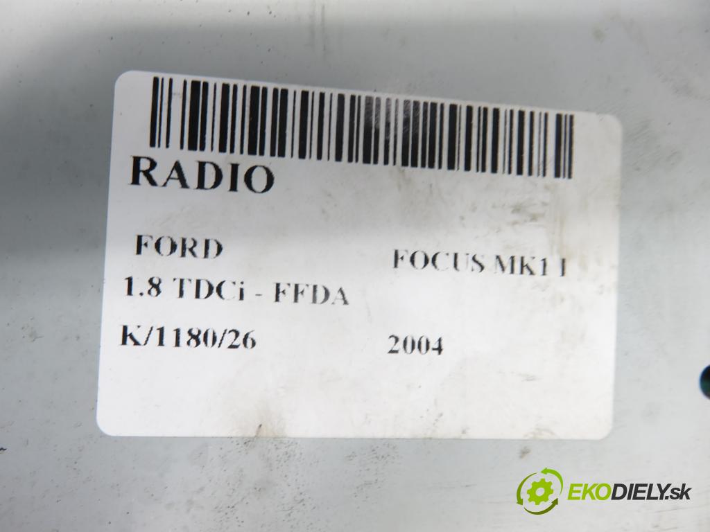 FORD FOCUS (DAW, DBW) HB 2004 74,00 1.8 TDCi - FFDA 1753,00 RADIO 1M5T18K931AF