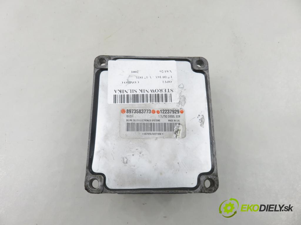 OPEL COMBO C KOMBIVAN 2001 48,00 1.7 DI 16V - Y 17 DTL 1686,00 Riadiaca jednotka Motor 12237929 ; 8973583773