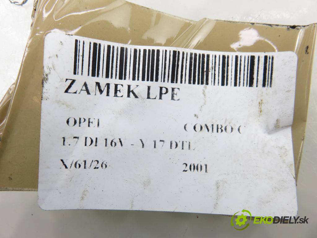 OPEL COMBO C KOMBIVAN 2001 48,00 1.7 DI 16V - Y 17 DTL 1686,00 zámok 13154791GE