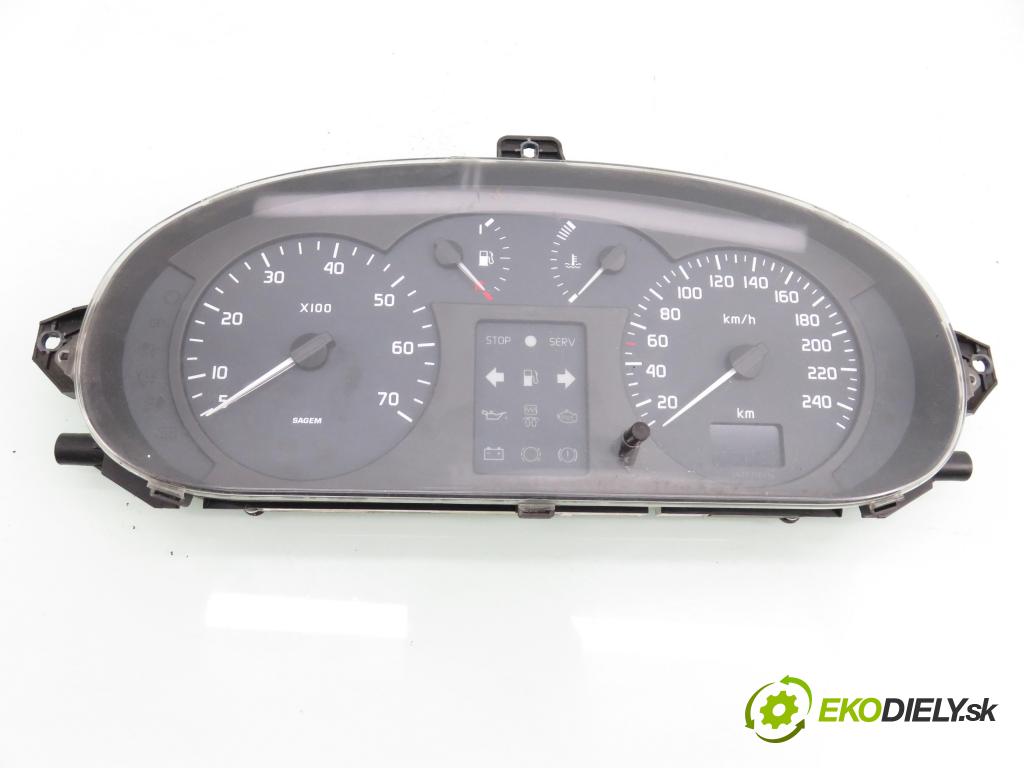 RENAULT SCENIC I (JA0/1_) MINIVAN 2000 75,00 1.9 dCi 102 - F9Q 732 1870,00 prístrojovka elektrický P8200071820