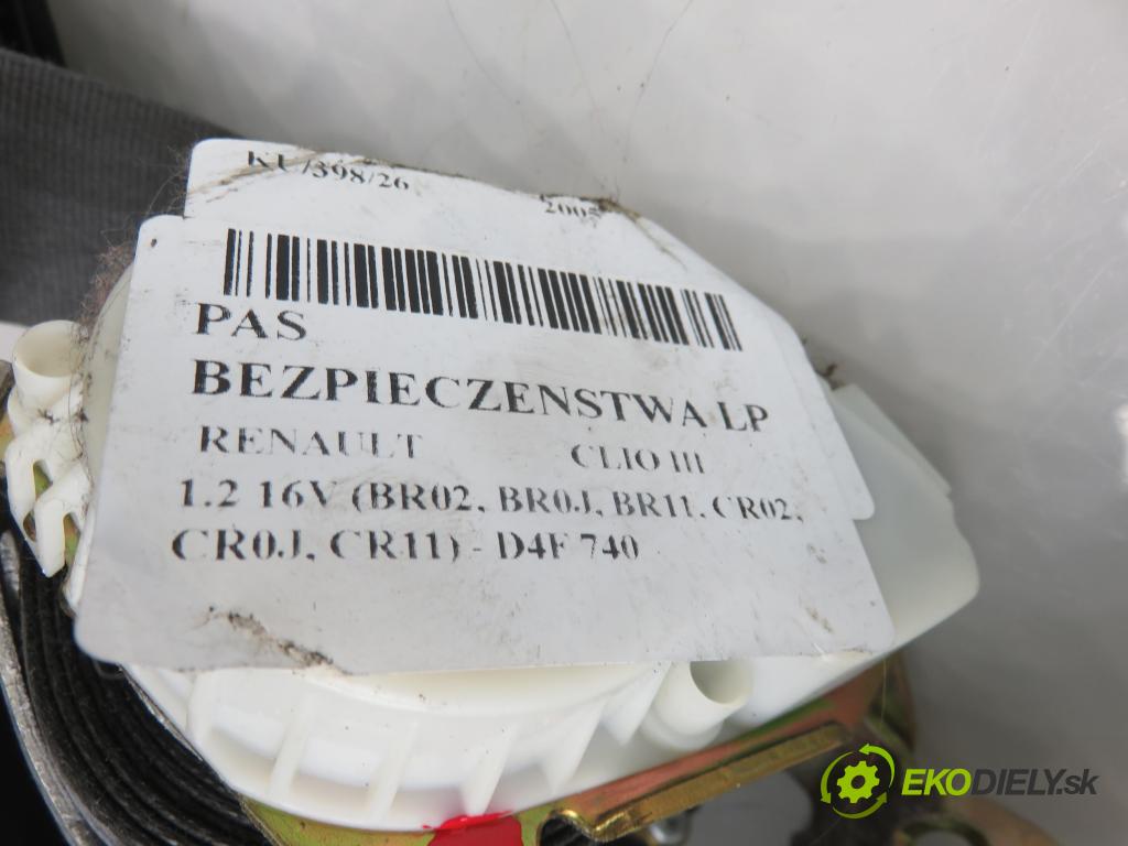 RENAULT CLIO III (BR0/1, CR0/1) HB 2005 55,00 1.2 16V 75 - D4F 740 1149,00 držák BEZPEČNOST LP 34006760