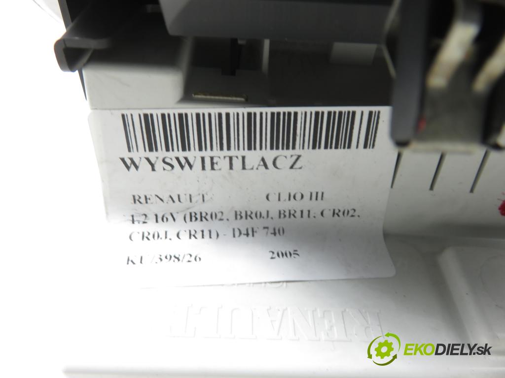 RENAULT CLIO III (BR0/1, CR0/1) HB 2005 55,00 1.2 16V 75 - D4F 740 1149,00 ZOBRAZIT: 8200307273C