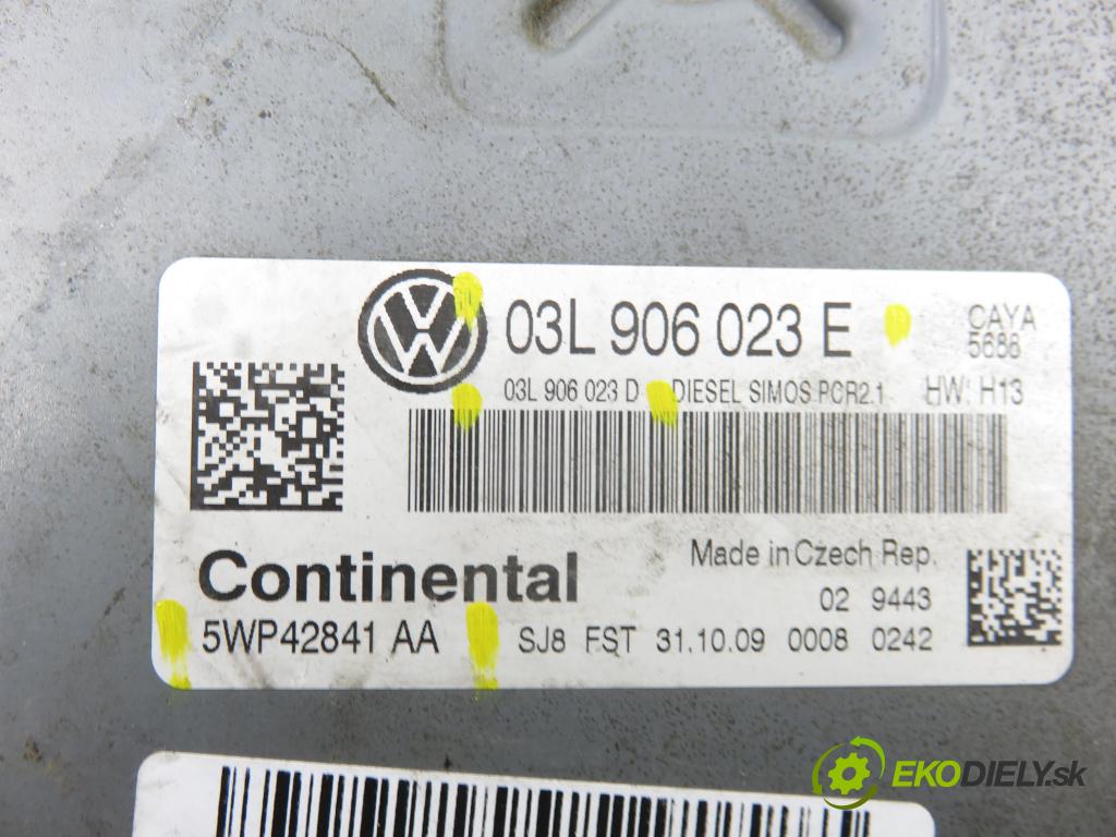 VW POLO (6R, 6C) HB 2009 55,00 1.6 TDI - CAYA 1598,00 řídící jednotka motora 03L906023E ; 03L906023D ; 5WP42841AA
