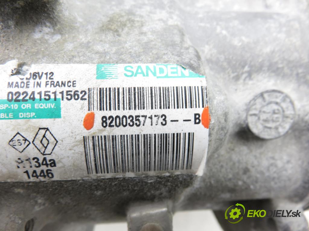 RENAULT CLIO III (BR0/1, CR0/1) HB 2005 55,00 1.2 16V 75 - D4F 740 1149,00 KOMPRESOR: klimatizácie 8200357173B (Kompresor klimatizácie)