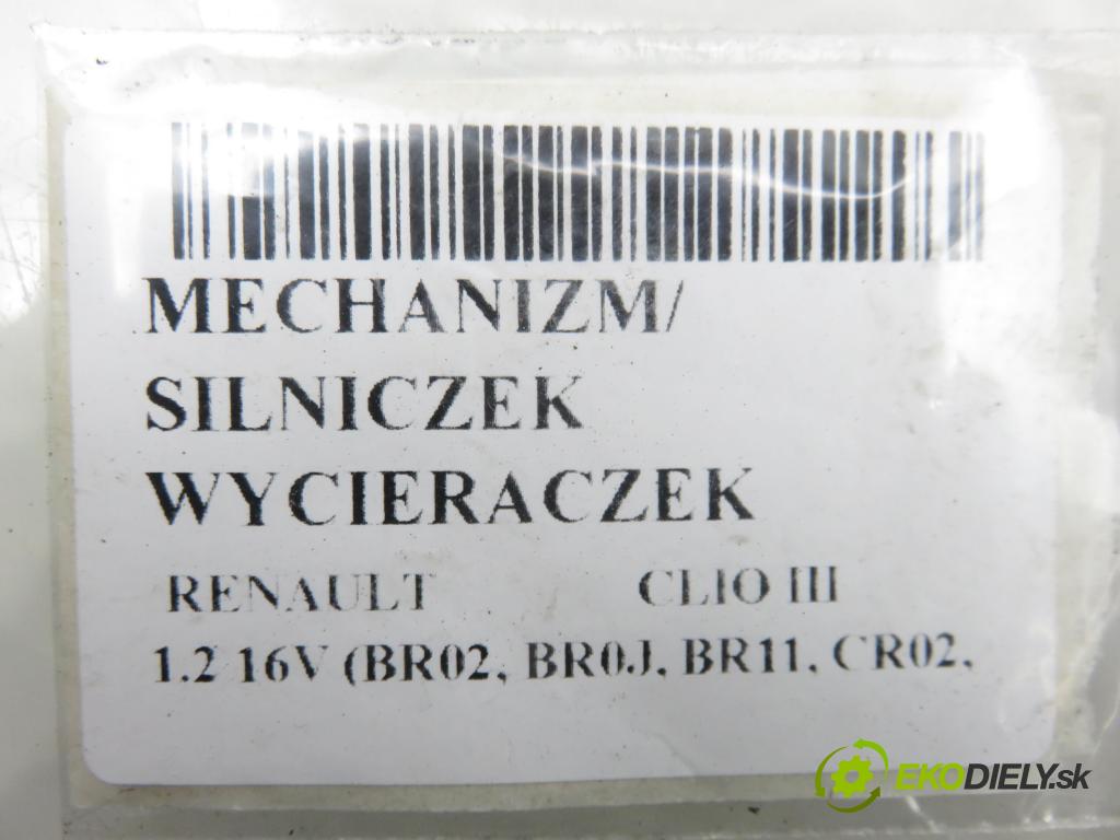 RENAULT CLIO III (BR0/1, CR0/1) HB 2005 55,00 1.2 16V 75 - D4F 740 1149,00 MECHANISMUS/ motorek stěračů 
