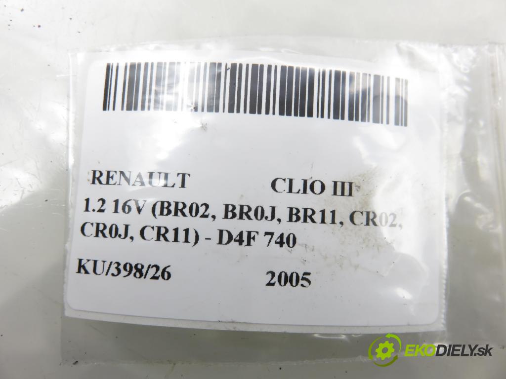 RENAULT CLIO III (BR0/1, CR0/1) HB 2005 55,00 1.2 16V 75 - D4F 740 1149,00 SLOUPEC / PODPORA elektrický 8200294976A