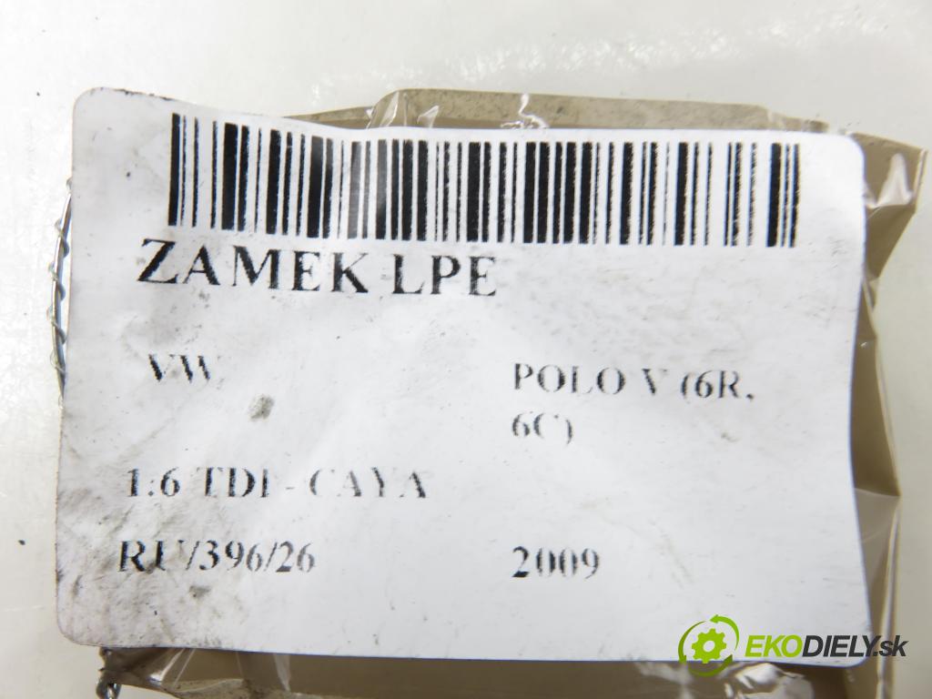 VW POLO (6R, 6C) HB 2009 55,00 1.6 TDI - CAYA 1598,00 zámok 5K1837015