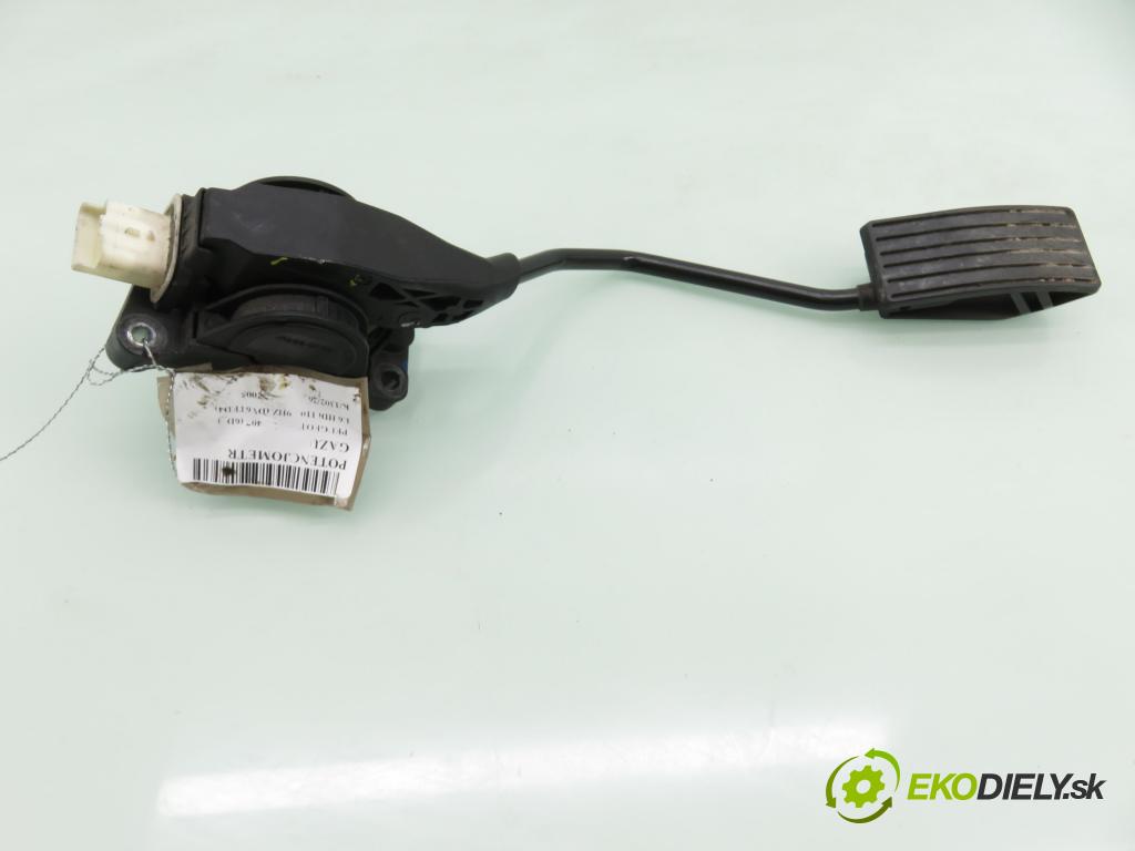 PEUGEOT 407 (6D_) SEDAN 2005 80,00 1.6 HDi 110 - 9HZ (DV6TED4) 1560,00 potenciometr plynového pedálu 0280752241 ; 9644939680 ; F00C3P2311 (Potenciometr plynového pedálu)