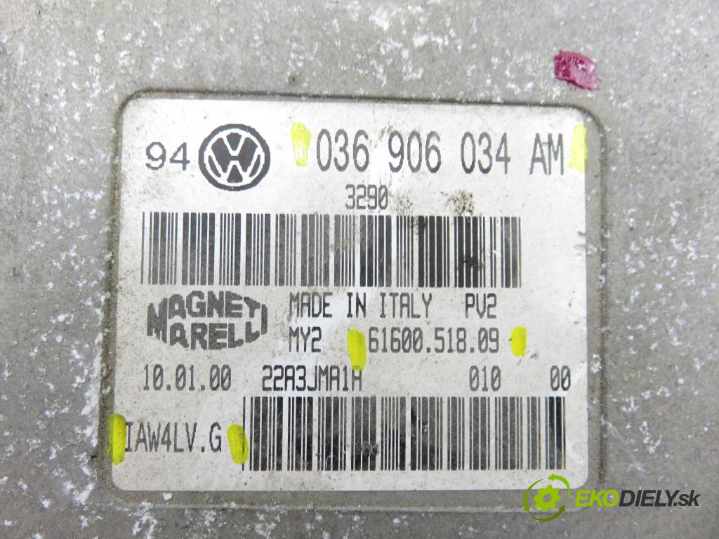 VW GOLF IV (1J1) HB 2000 77,00 1.6 16V - ATN 1598,00 řídící jednotka motora 036906034AM ; IAW4LVG ; 6160051809
