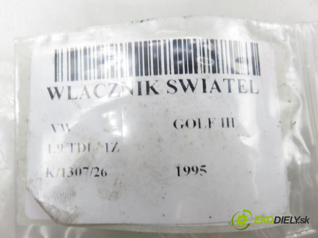 VW GOLF III (1H1) HB 1995 66,00 1.9 TDI 90 - 1Z 1896,00 přepínač světla 1H6941531N