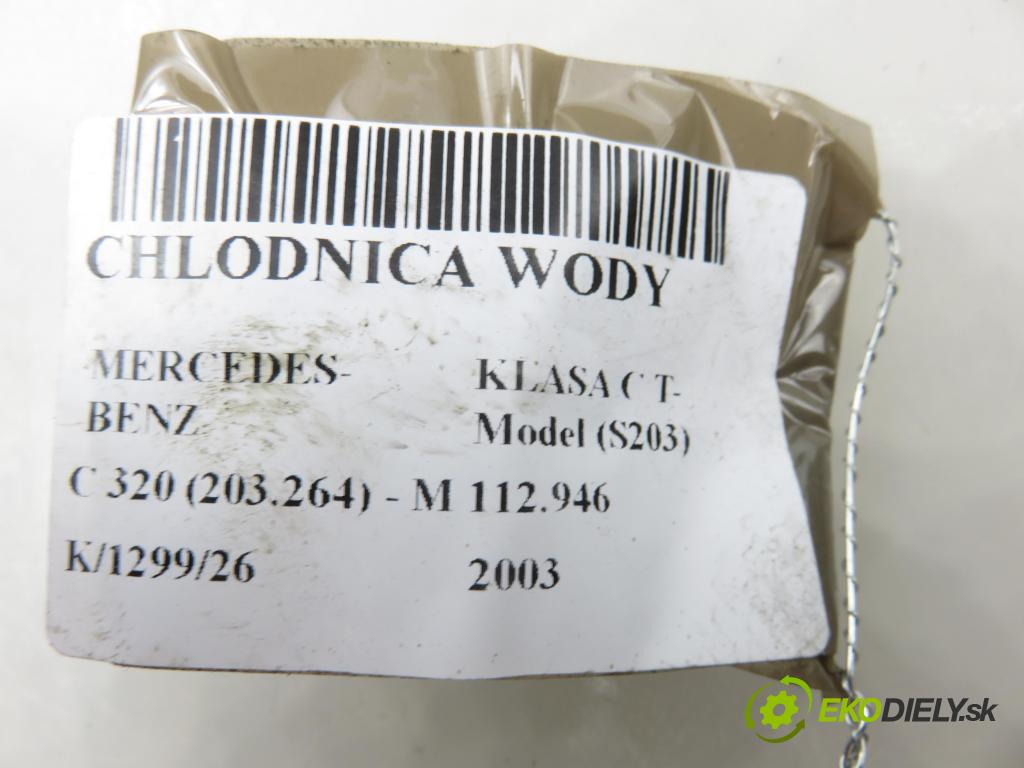 MERCEDES-BENZ KLASA C T-Model (S203) KOMBI 2003 160,00 C 320 (203.264) - M 112.946 3199,00 chladič vody 2035000503