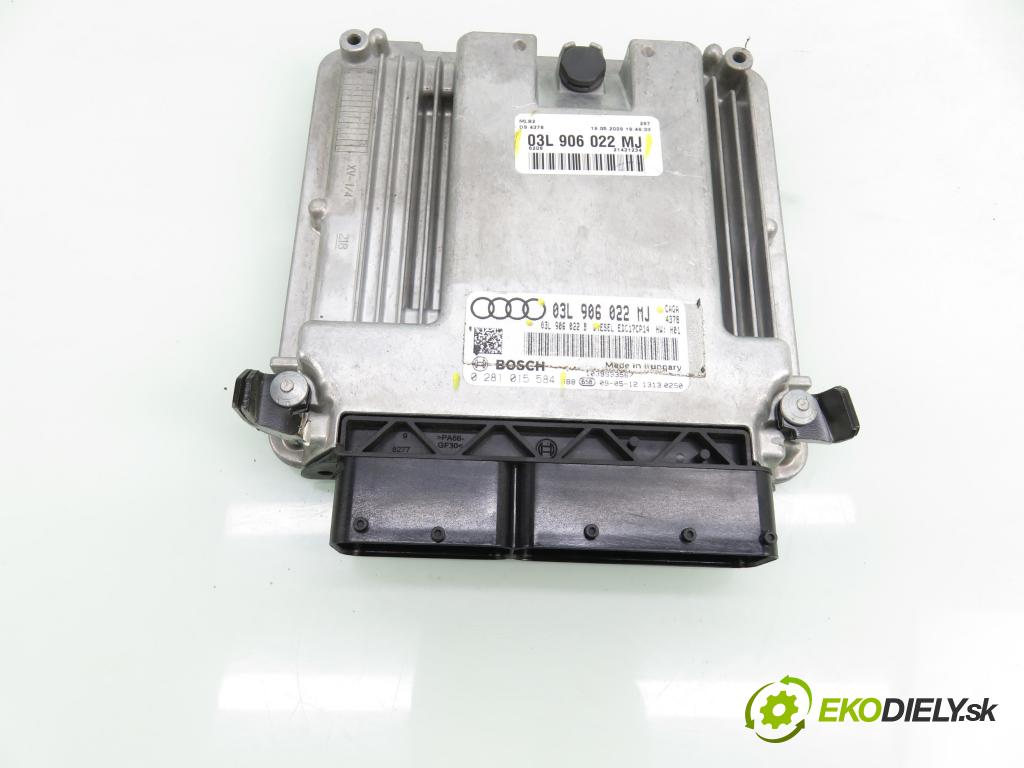 AUDI A4 (8K2, B8) SEDAN 2009 105,00 2.0 TDI - CAGA 1968,00 Riadiaca jednotka Motor 03L906022MJ ; 03L906022B ; 0281015584