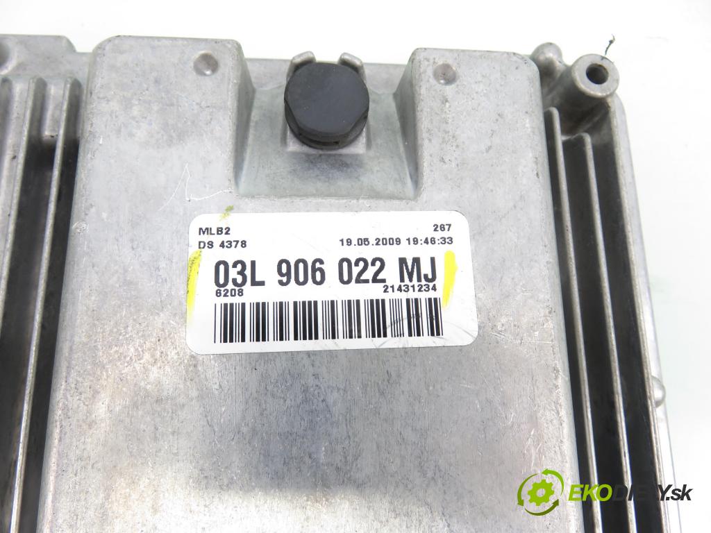 AUDI A4 (8K2, B8) SEDAN 2009 105,00 2.0 TDI - CAGA 1968,00 Riadiaca jednotka Motor 03L906022MJ ; 03L906022B ; 0281015584