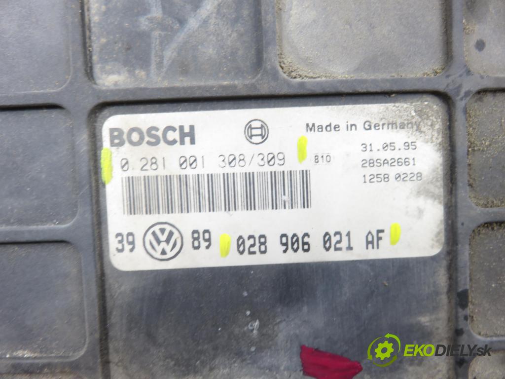 VW GOLF III (1H1) HB 1995 66,00 1.9 TDI 90 - 1Z 1896,00 Riadiaca jednotka Motor 028906021AF ; 0281001308 ; 0281001309