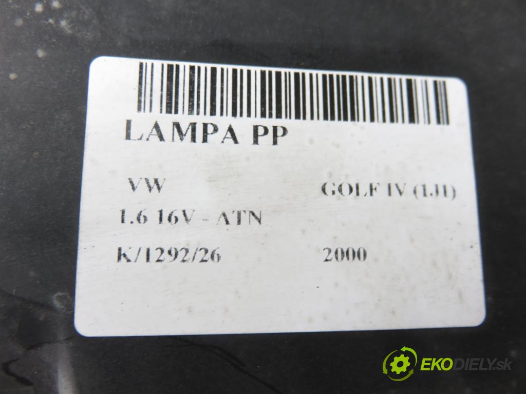 VW GOLF IV (1J1) HB 2000 77,00 1.6 16V - ATN 1598,00 světlo PP 1J1941016B