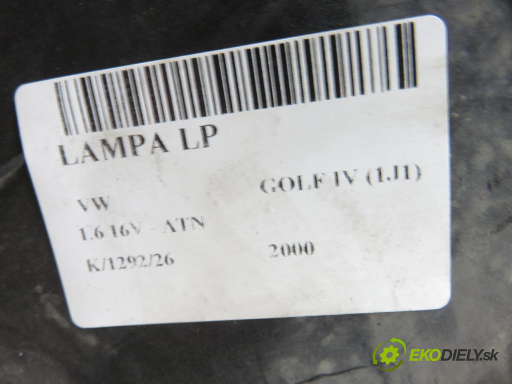 VW GOLF IV (1J1) HB 2000 77,00 1.6 16V - ATN 1598,00 světlo LP 1J1941016B
