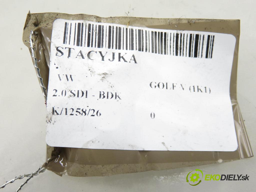 VW GOLF V (1K1) HB 2004 55,00 2.0 SDI - BDK 1968,00 spinačka 1K0905851B (Spínacia skrinka)