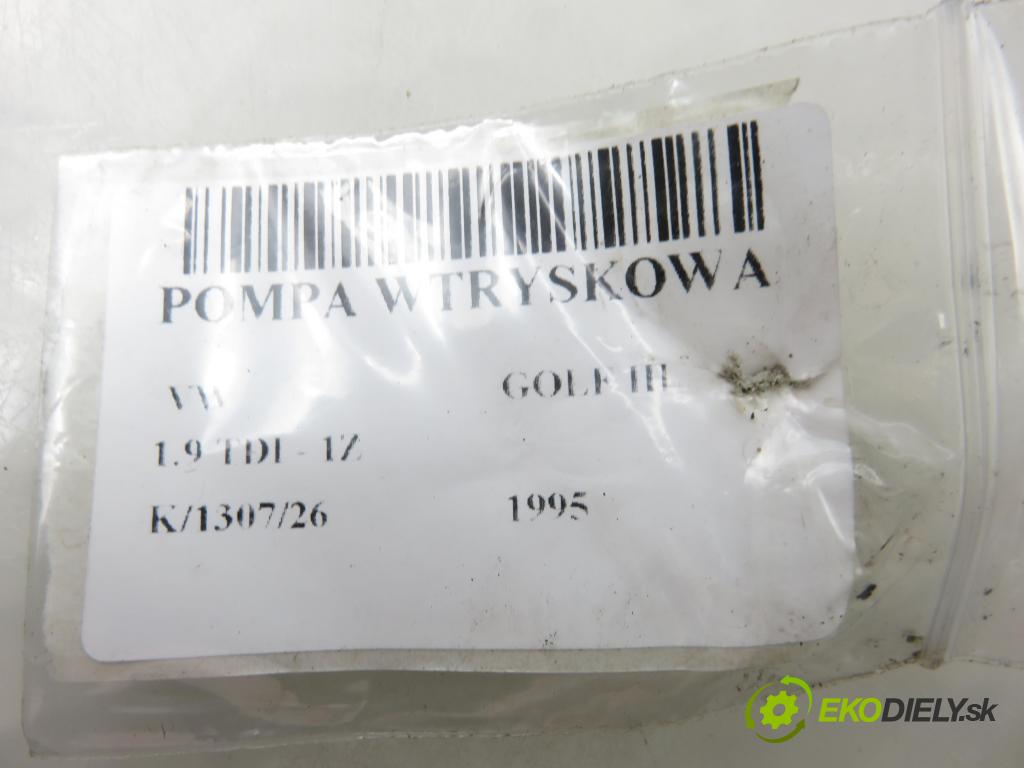 VW GOLF III (1H1) HB 1995 66,00 1.9 TDI 90 - 1Z 1896,00 pumpa vstřikovací 028130110H ; 0460404985 (Vstřikovací čerpadlo)