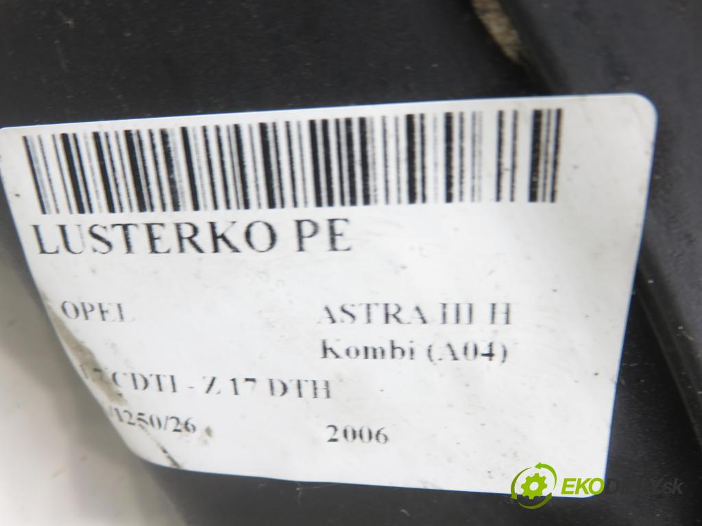 OPEL ASTRA H Kombi (A04) KOMBI 2006 74,00 1.7 CDTI - Z 17 DTH 1686,00 Spätné zrkadlo