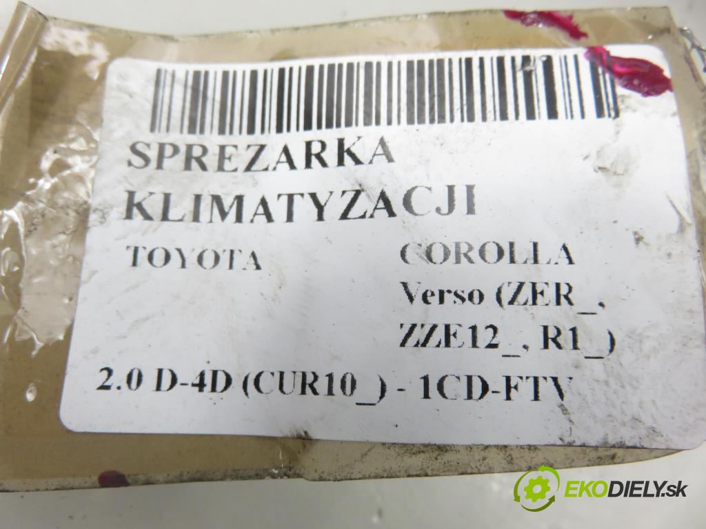 TOYOTA COROLLA Verso (ZER_, ZZE12_, R1_) MINIVAN 2005 85,00 2.0 D-4D (CUR10_) - 1CD-FTV 1995,00 KOMPRESOR: klimatizace 4472601060 (Kompresor klimatizace)