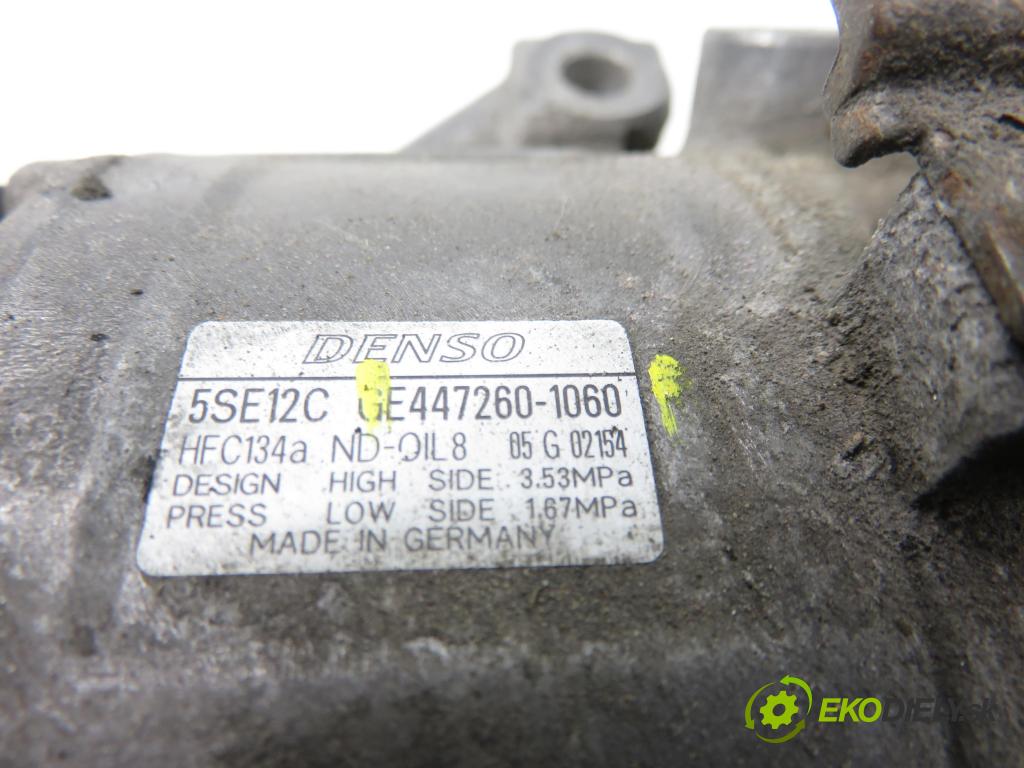 TOYOTA COROLLA Verso (ZER_, ZZE12_, R1_) MINIVAN 2005 85,00 2.0 D-4D (CUR10_) - 1CD-FTV 1995,00 KOMPRESOR: klimatizace 4472601060 (Kompresor klimatizace)