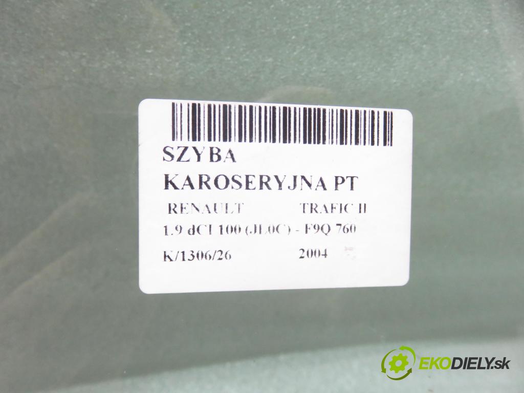 RENAULT TRAFIC II Autobus (JL) BUS 2004 74,00 1.9 dCI 100 (JL0C) - F9Q 760 1870,00 okno dveří PT
