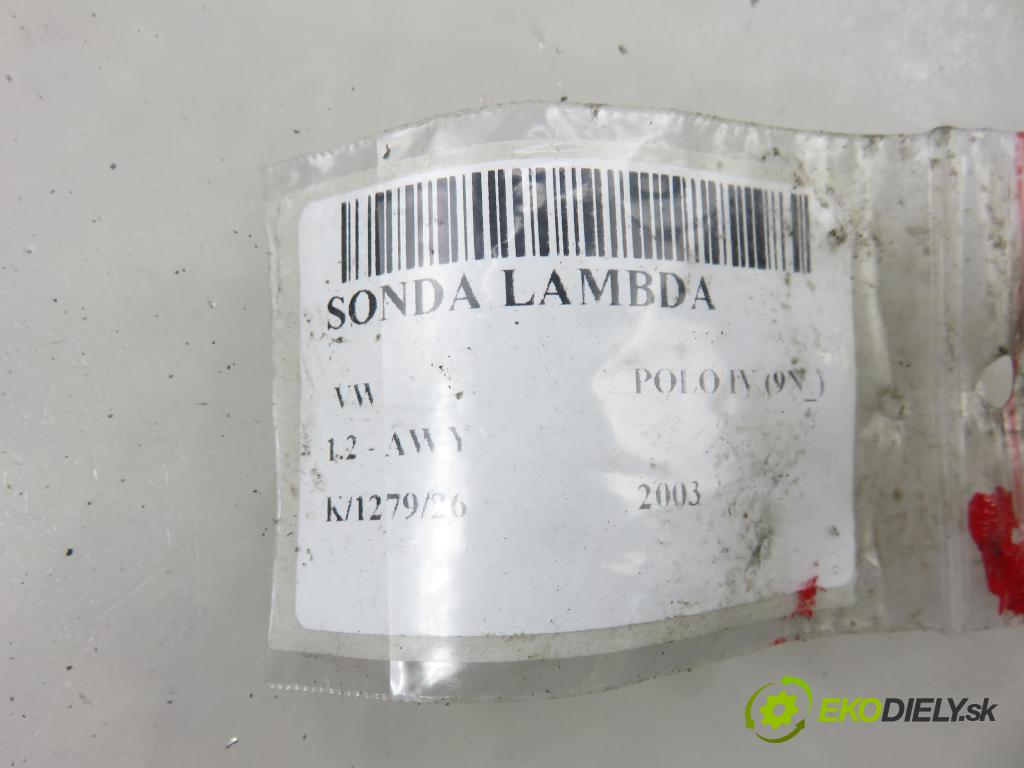 VW POLO (9N_) HB 2003 40,00 1.2 6V 54 - AWY 1198,00 sonda lambda ES20270 (Lambda sonda)