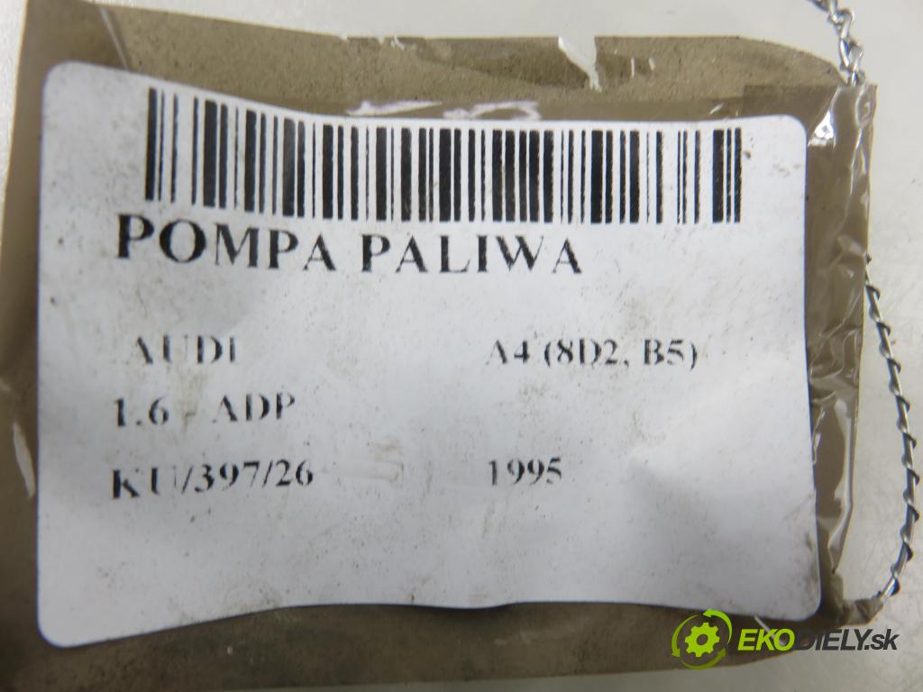 AUDI A4 (8D2, B5) SEDAN 1995 74,00 1.6 8V 100 - ADP 1595,00 pumpa paliva 8D0201319