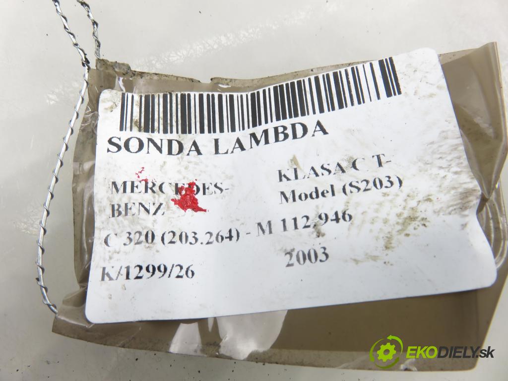 MERCEDES-BENZ KLASA C T-Model (S203) KOMBI 2003 160,00 C 320 (203.264) - M 112.946 3199,00 sonda lambda 0258006167 (Lambda sonda)