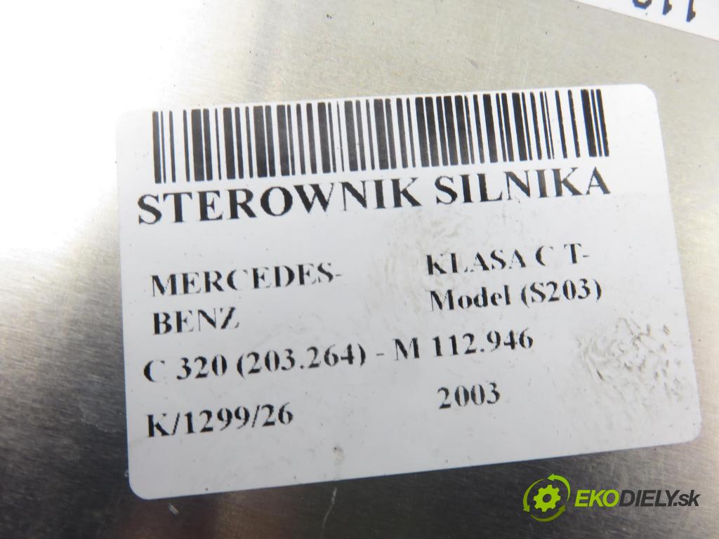 MERCEDES-BENZ KLASA C T-Model (S203) KOMBI 2003 160,00 C 320 (203.264) - M 112.946 3199,00 řídící jednotka motora 0261207781 ; A1121532679