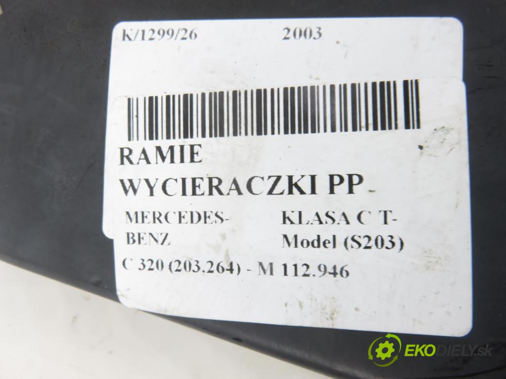 MERCEDES-BENZ KLASA C T-Model (S203) KOMBI 2003 160,00 C 320 (203.264) - M 112.946 3199,00 RAMENO: stěrače PP A2038201944